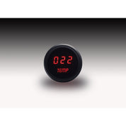 Intellitronix Water Temperature LED Digital Gauge in Black Bezel - Red