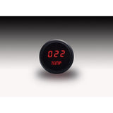 Intellitronix Water Temperature LED Digital Gauge in Black Bezel - Red