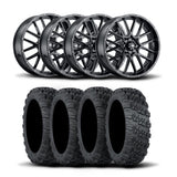 Rines ITP Hurricane de 18" en negro mate y neumáticos Versa Cross XTR [35x10-18]