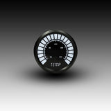 Intellitronix Water Temperature LED Analog Bargraph Gauge in Black Bezel - White