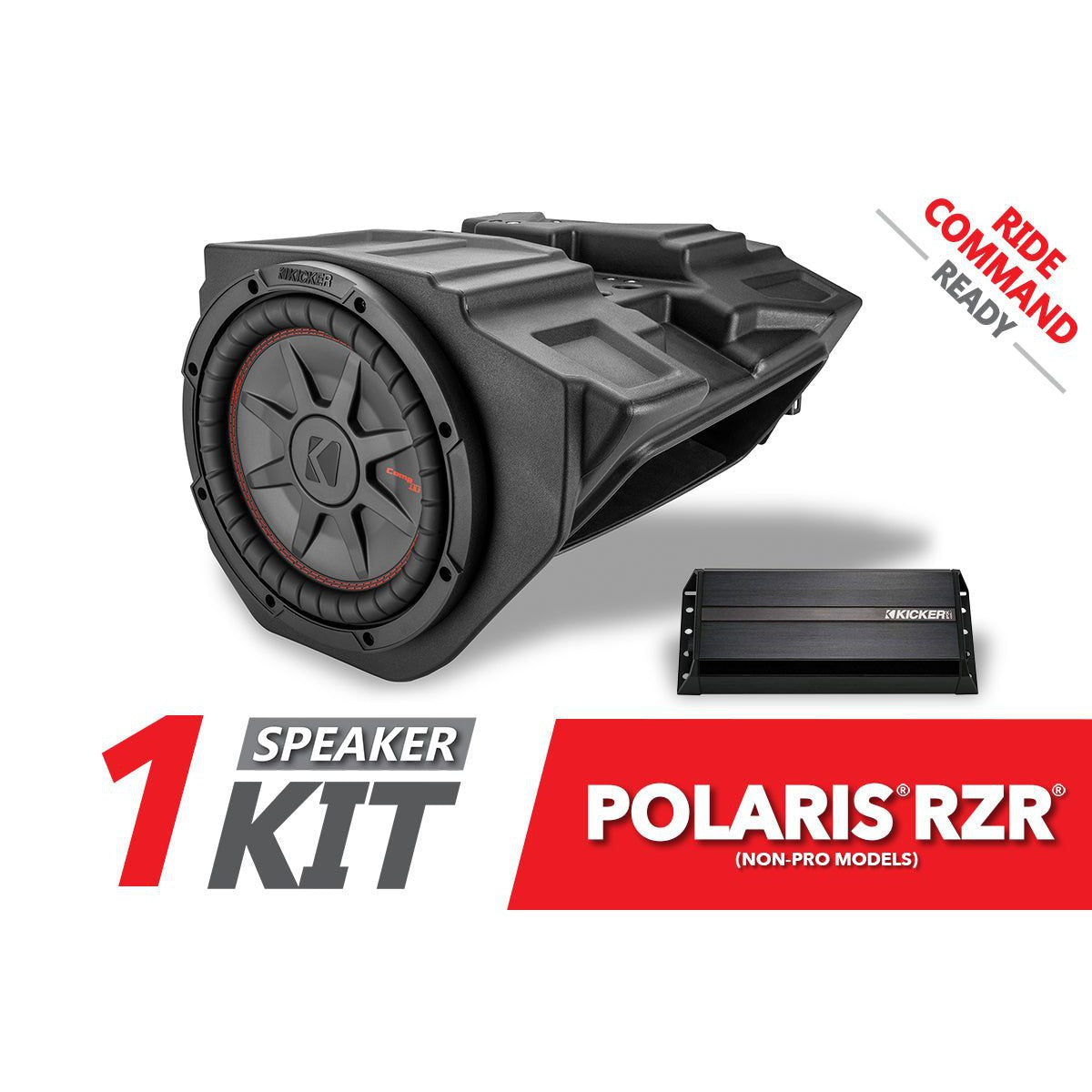 SSV Works Front Kicker 6.5" Speaker Pods With 10" Kicker Subwoofer Plug-And-Play Kit