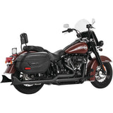 Sistema de escape doble auténtico Freedom Performance Sharktail Signature de 33", color negro - HD00768