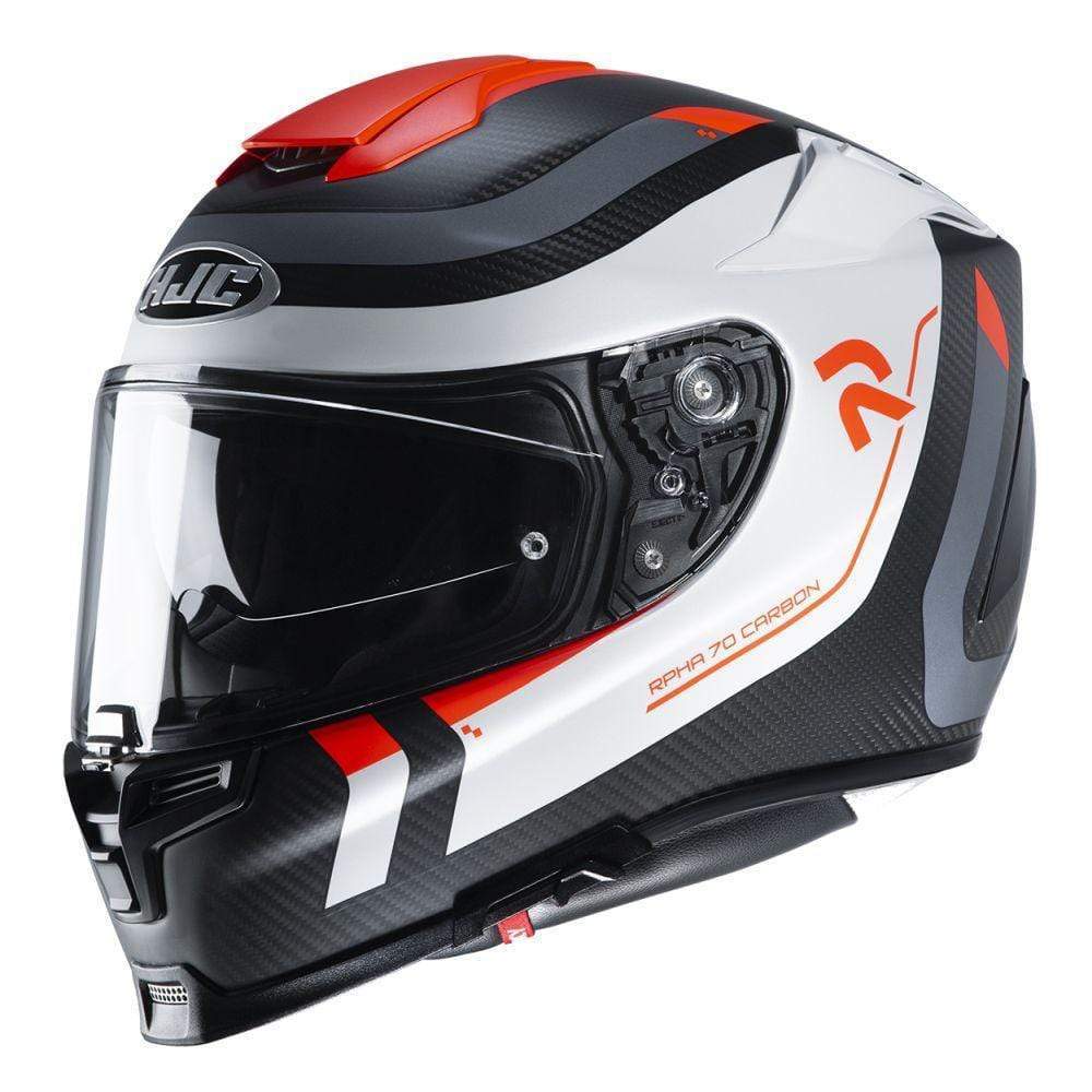 HJC Helmets 2XL / Black/Blue HJC RPHA70 Carbon Reple Full-Face Street Helmet