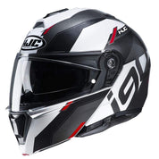 HJC Helmets 2XL / Black/Red HJC i90 Aventa Modular Street Helmet