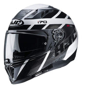 HJC Helmets 2XL / Black/White HJC i70 Reden Full-Face Street Helmet