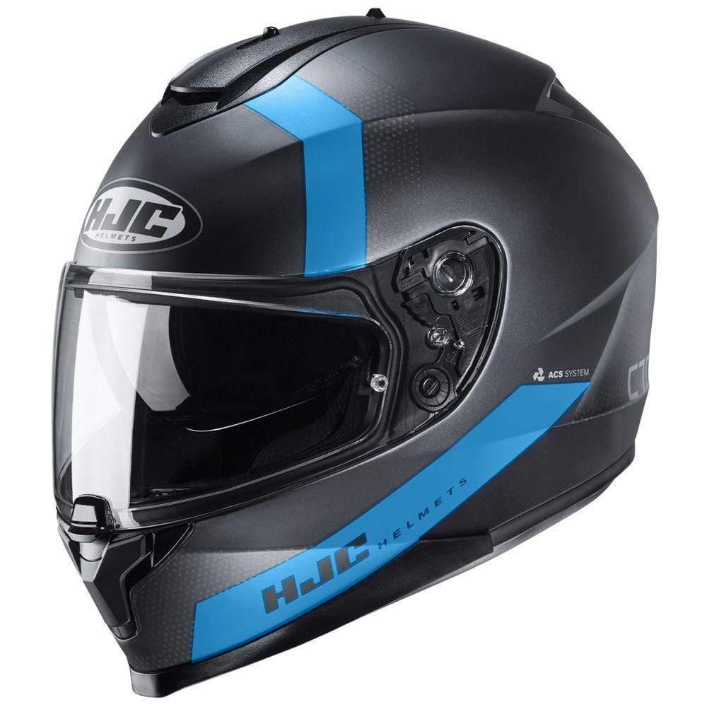 HJC Helmets 2XL / Blue/Black/Orange HJC C70 Eura Full-Face Street Helmet