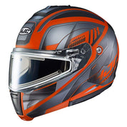 HJC Helmets 2XL / Gray/Orange HJC CLMAX3EL Gallant Modular Snow Helmet Electric Shield