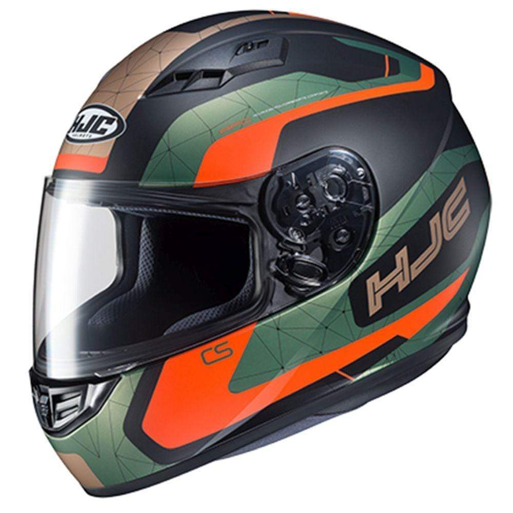 HJC Helmets 2XL / Green/Brown/Orange HJC CS-R3 Dosta Full-Face Street Helmet