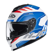 HJC Helmets 2XL / White/Blue/Orange HJC C70 Koro Full-Face Street Helmet