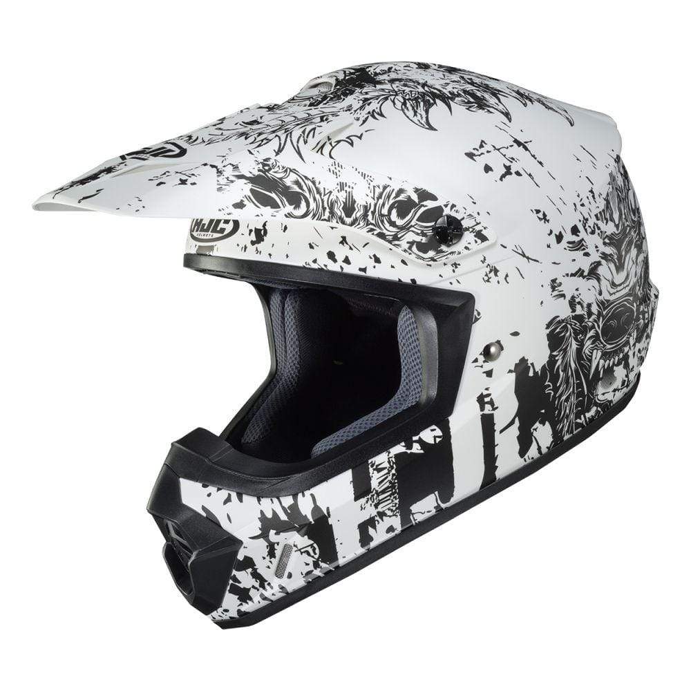 HJC Helmets 2XL / White/Gray HJC CS-MXII Creeper Full-Face Helmet