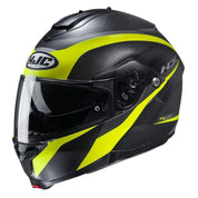 HJC Helmets 4XL / Hi-Viz Yellow/Blue HJC C91 Taly Modular Street Helmet