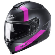 HJC Helmets LG / Black/Pink HJC C70 Eura Full-Face Street Helmet