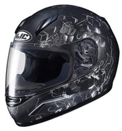 HJC Helmets LG / Black/Silver HJC CL-Y Vela Full-Face Youth Street Helmet