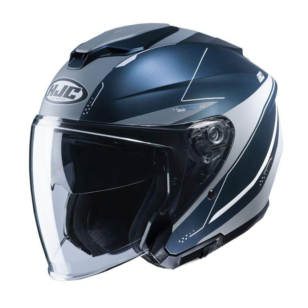 HJC Helmets LG / Blue/Black/Orange HJC i30 Slight Open-Face Helmet