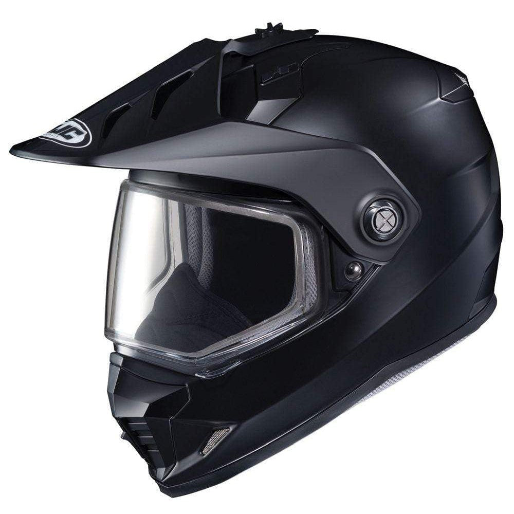HJC Helmets LG / Matte Black Semi-Flat HJC DS-X1SN Frameless Dual Lens Modular Helmet