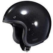 HJC Helmets LG / Metal Flake Black HJC IS-5 Open-Face Helmet