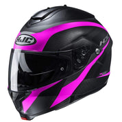 HJC Helmets MD / Black/Pink HJC C91 Taly Modular Street Helmet