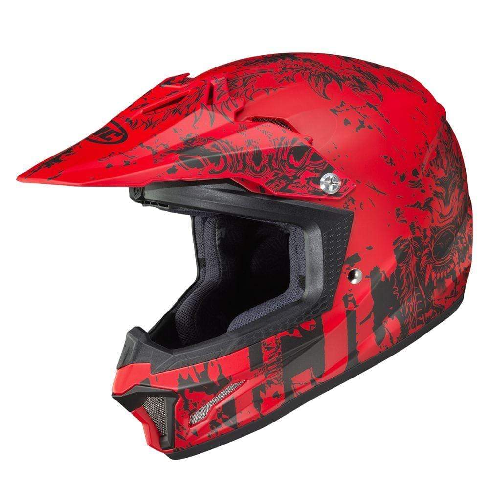 Red HJC CL-XYII Creeper Full-Face Youth Helmet