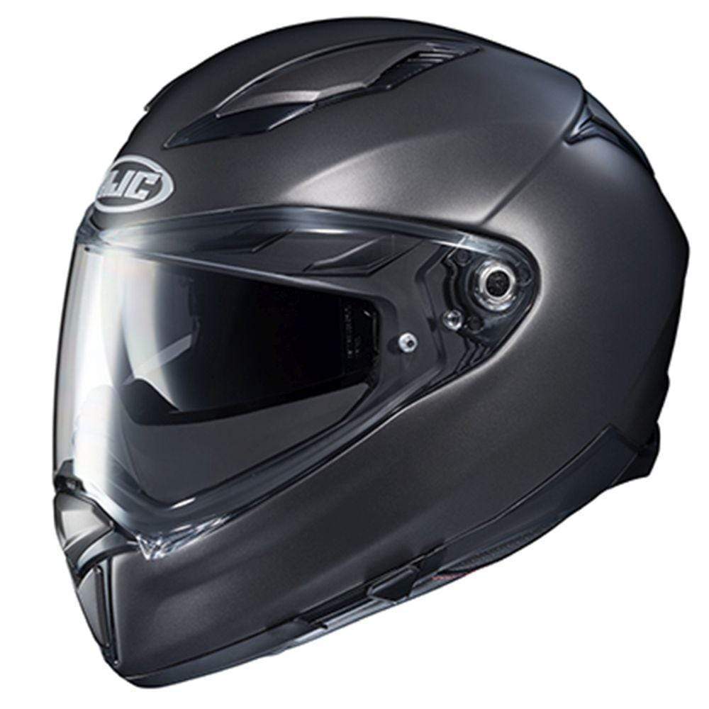 HJC Helmets MD / Semi-Flat Titanium HJC F70 Full-Face Street Helmet
