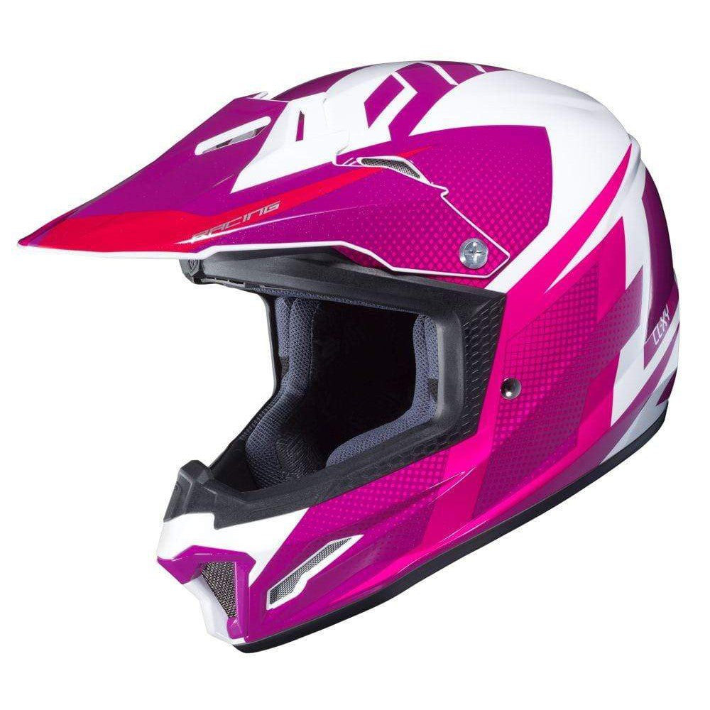 HJC Helmets MD / White/Pink HJC CL-XY II Argo Full-Face Youth Helmet