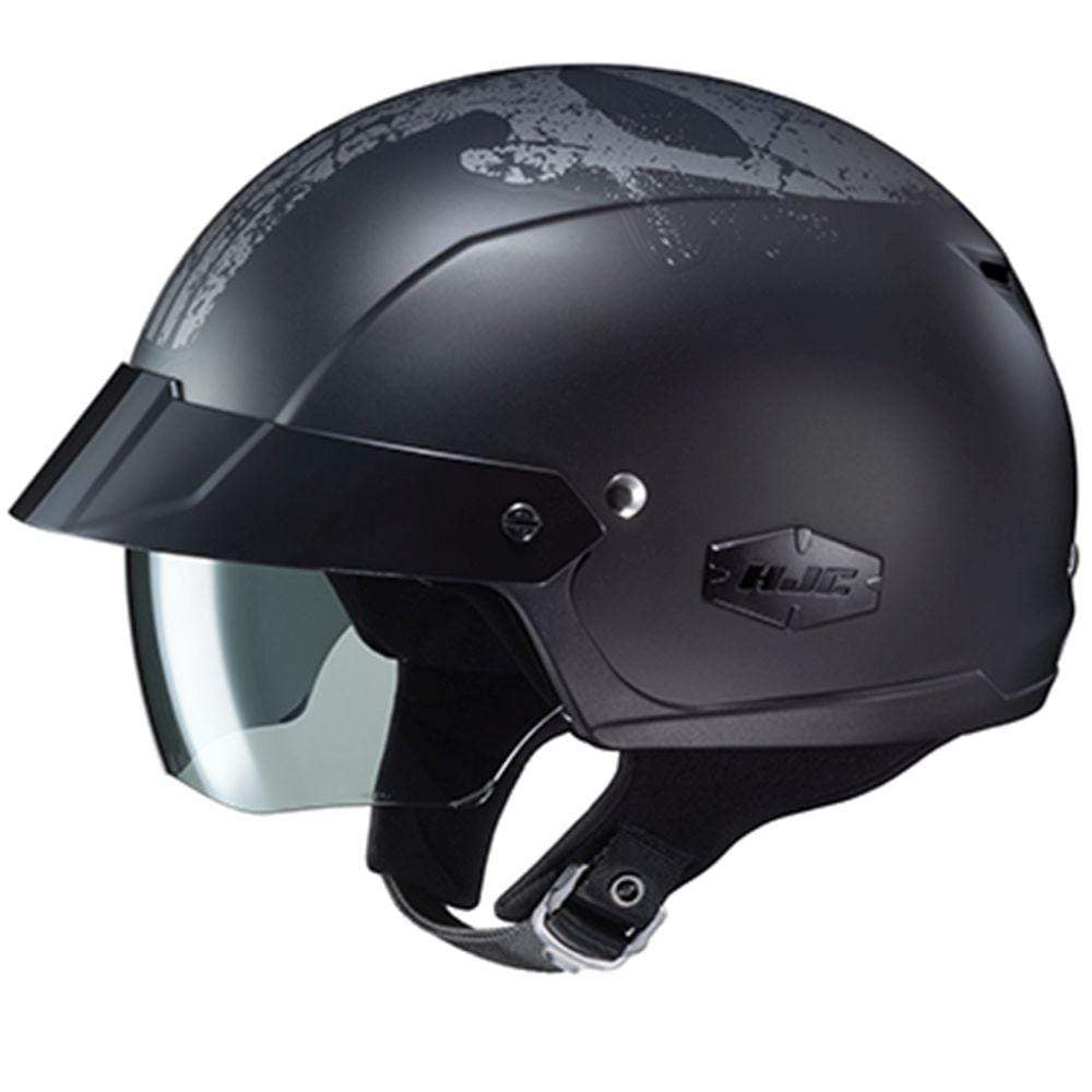 HJC Helmets SM / Black HJC IS-Cruiser Punisher Open-Face Helmet