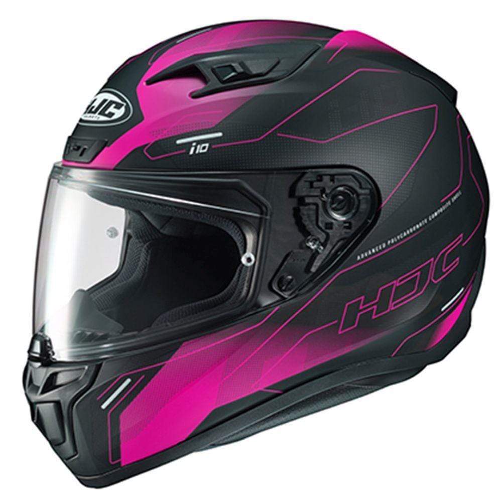HJC Helmets SM / Black/Pink HJC i10 Taze Full-Face Street Helmet
