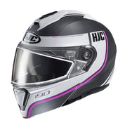 HJC Helmets SM / Black/Pink HJC i90 SN Davan Modular Snow Helmet Dual Lens Shield