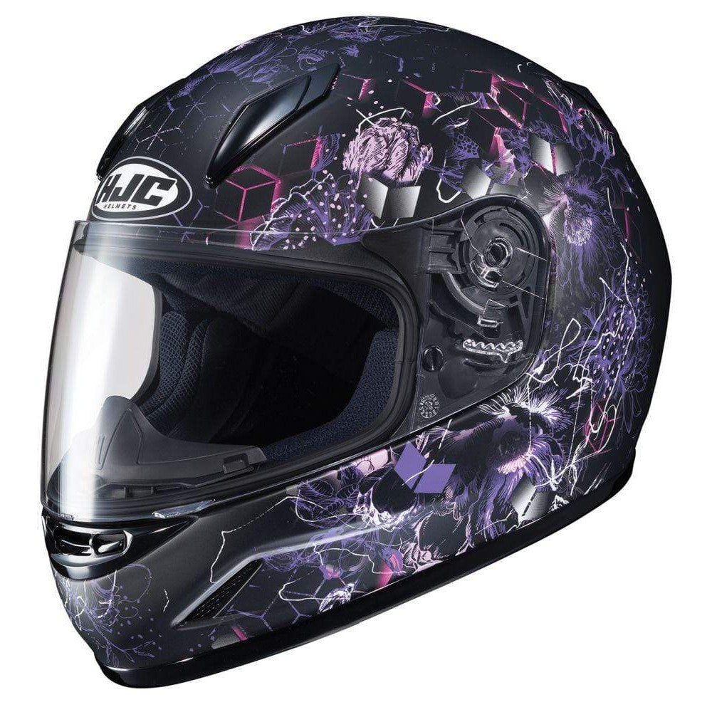 Purple HJC CL-Y Vela Full-Face Youth Street Helmet