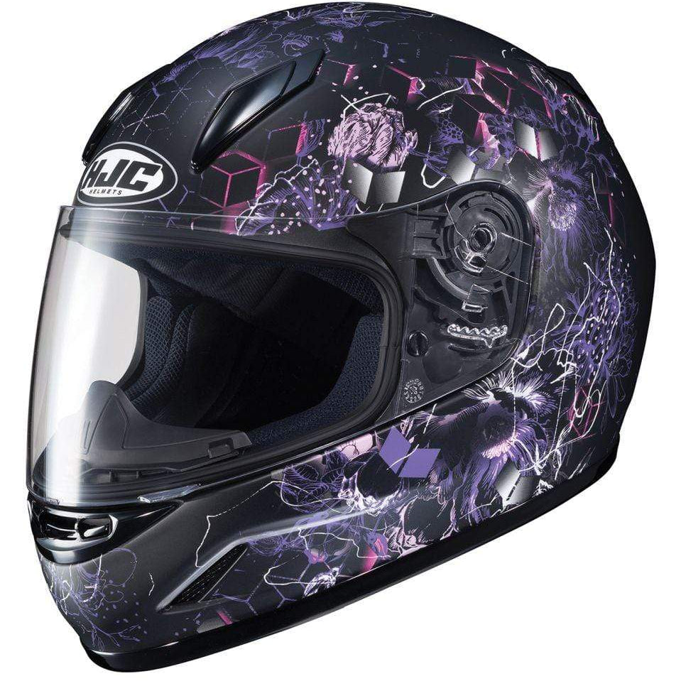 Purple HJC CL-Y Vela Full-Face Youth Street Helmet