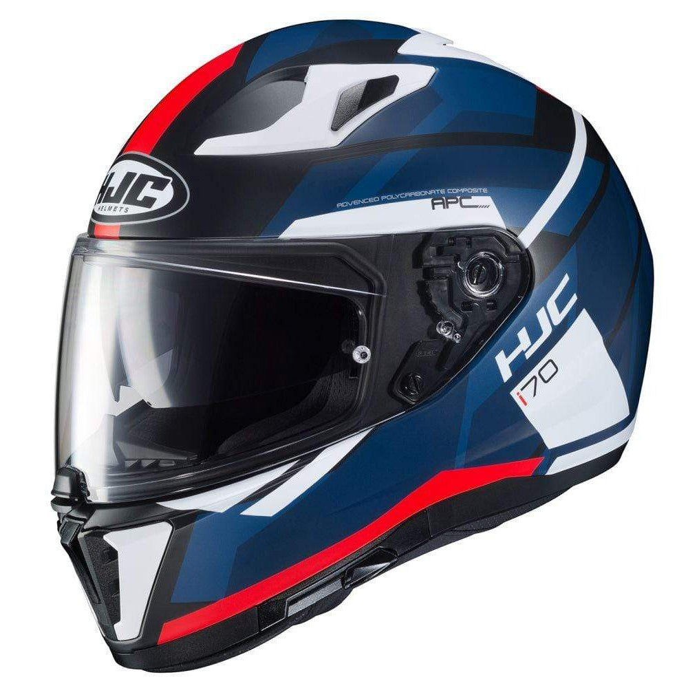 Red HJC i 70 Elim Full-Face Street Helmet