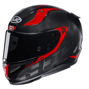 HJC Helmets SM / Black/Red HJC RPHA11 Carbon Bleer Full-Face Street Helmet