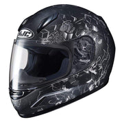 HJC Helmets SM / Black/Silver HJC CL-Y Vela Full-Face Youth Street Helmet