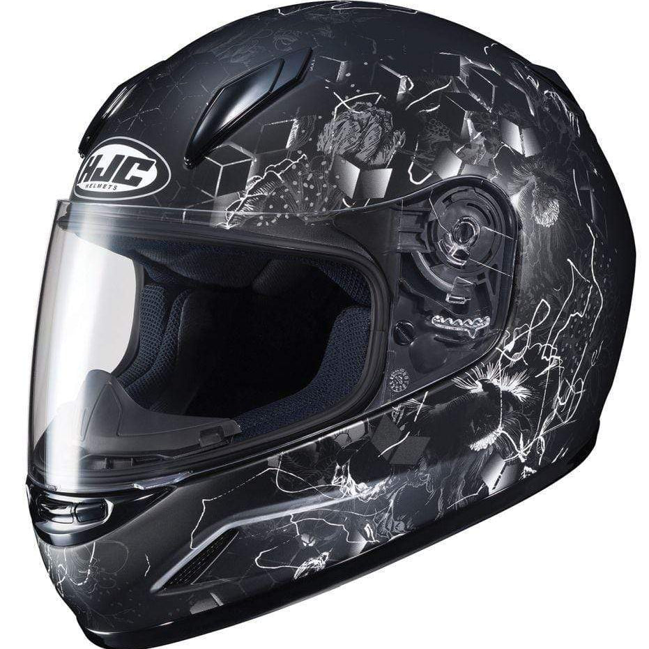 Silver HJC CL-Y Vela Full-Face Youth Street Helmet