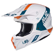 HJC Helmets SM / Black/Teal HJC i50 Erased Full-Face Helmet