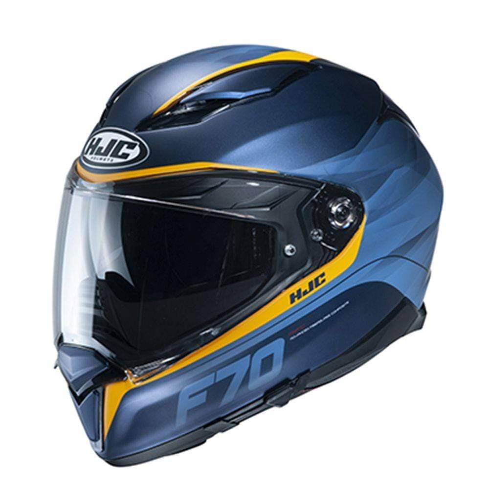 HJC Helmets SM / Blue/Black/Orange HJC F70 Feron Full-Face Street Helmet