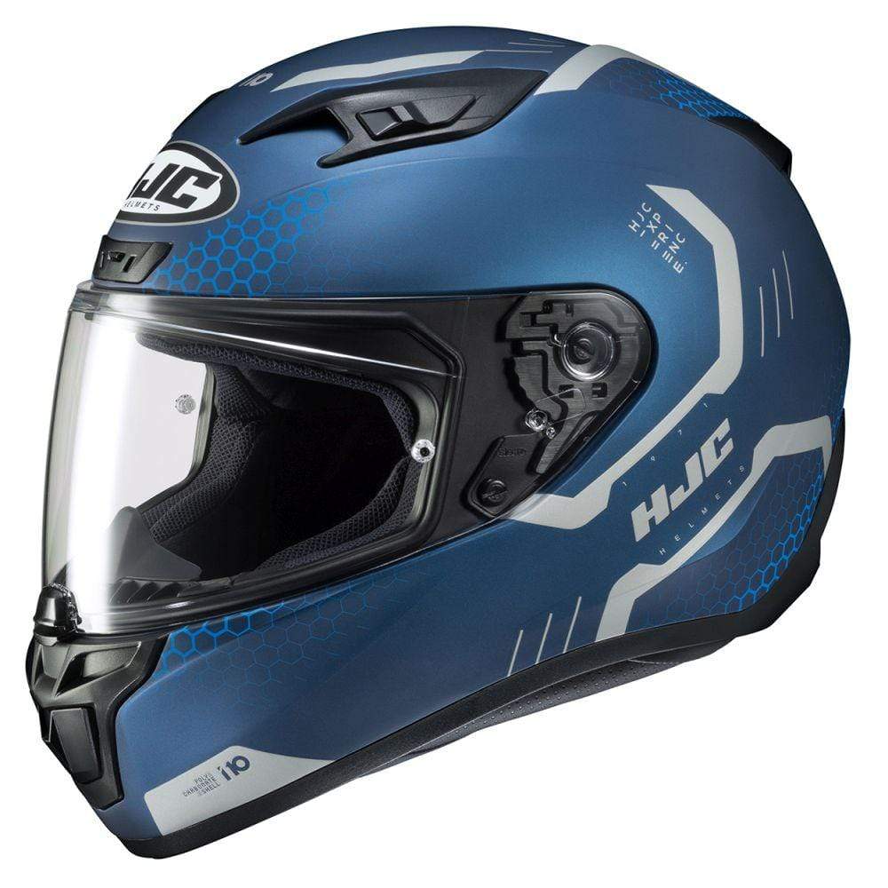 HJC Helmets SM / Blue/Black/Orange HJC i10 Maze Full-Face Street Helmet