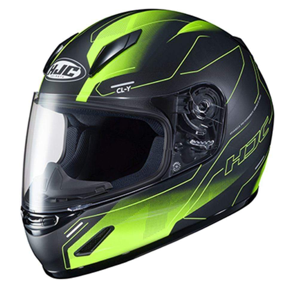 Black HJC CL-Y Taze Full-Face Youth Street Helmet