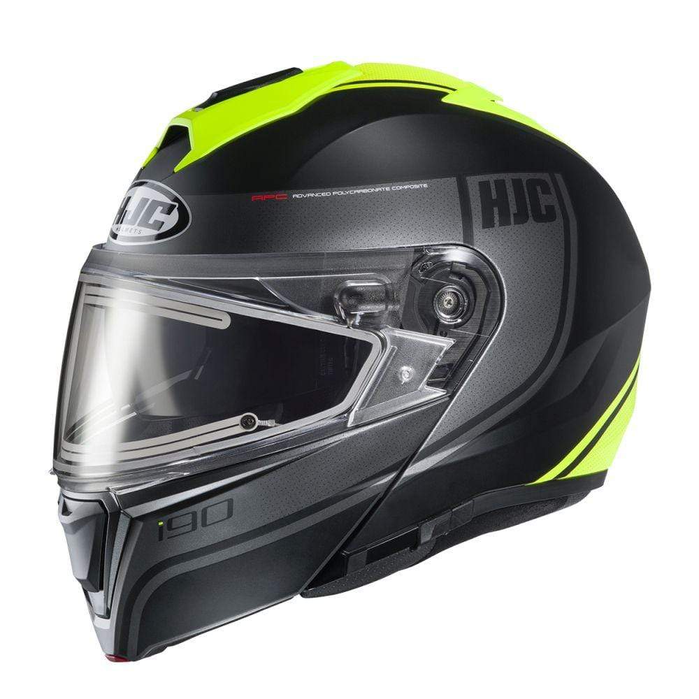 Black HJC i90 EL Davan Modular Snow Helmet