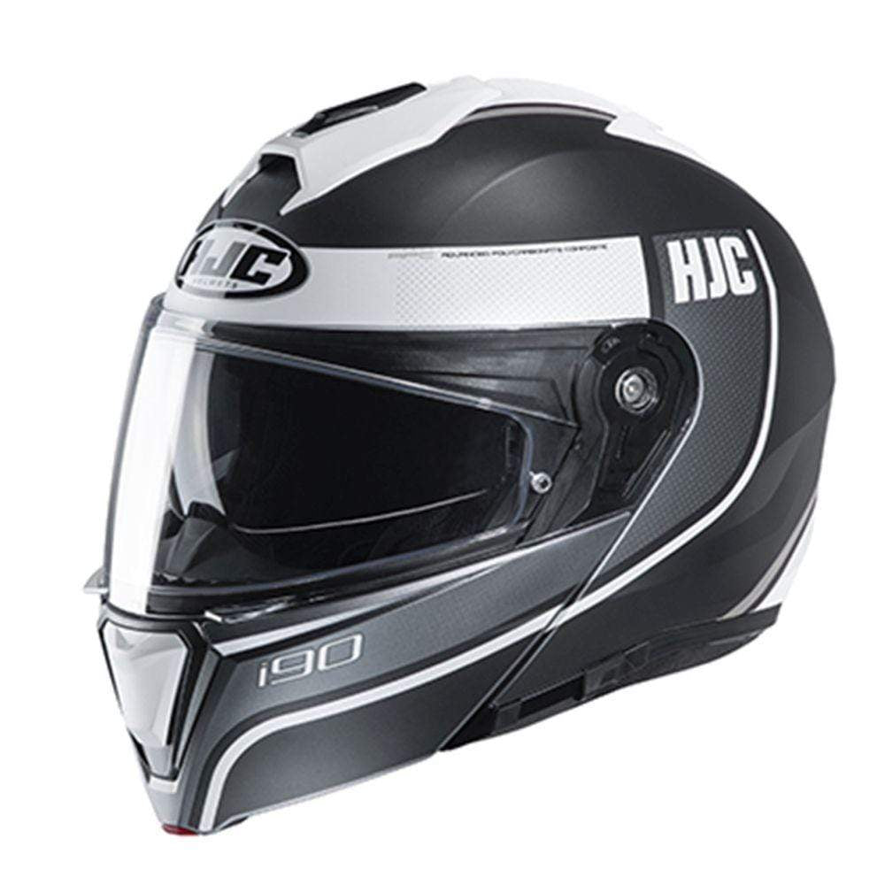 HJC Helmets SM / White/Gray HJC i90 Davan Modular Street Helmet