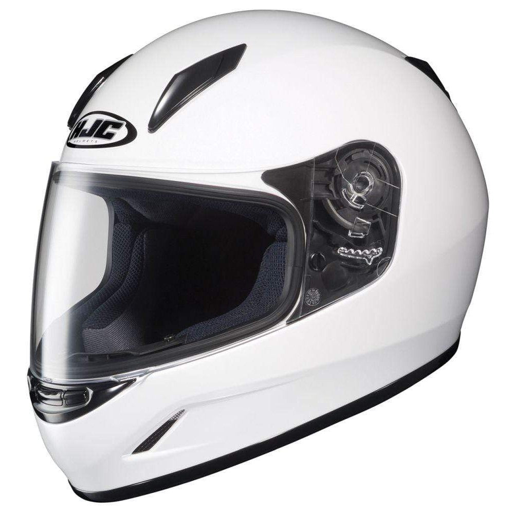  White HJC CL-Y Full-Face Youth Street Helmet