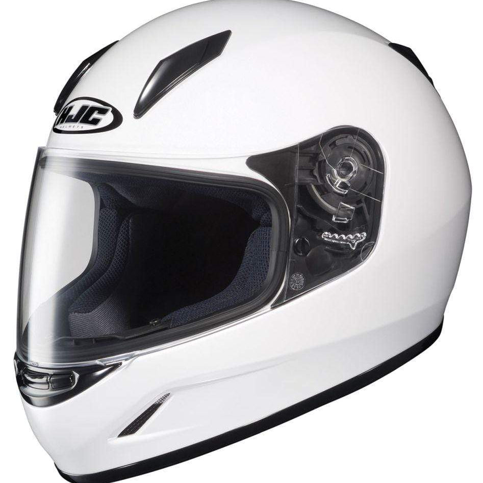  White HJC CL-Y Full-Face Youth Street Helmet