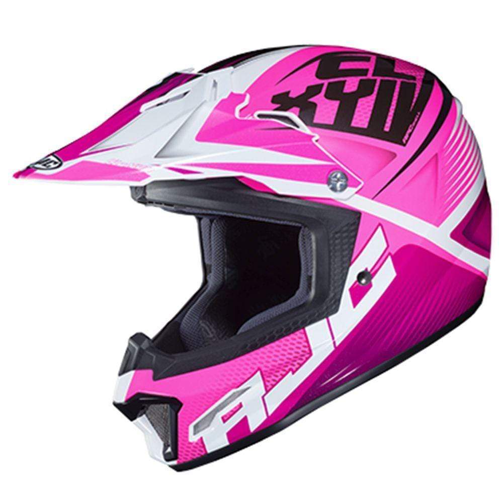 HJC Helmets SM / White/Pink HJC CL-XYII Ellusion Full-Face Youth Helmet