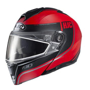 HJC Helmets XL / Black/Red HJC i90 SN Davan Modular Snow Helmet Dual Lens Shield
