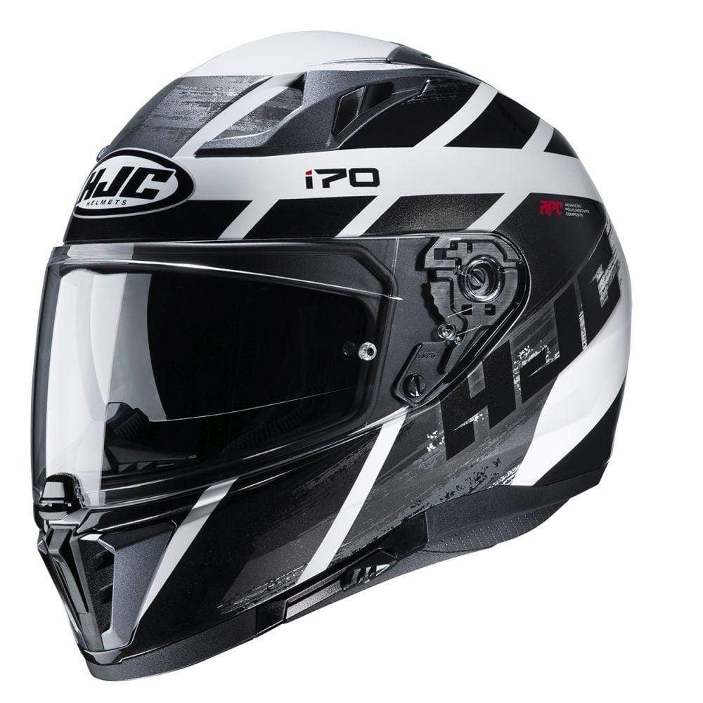 HJC Helmets XL / Black/White HJC i70 Reden Full-Face Street Helmet