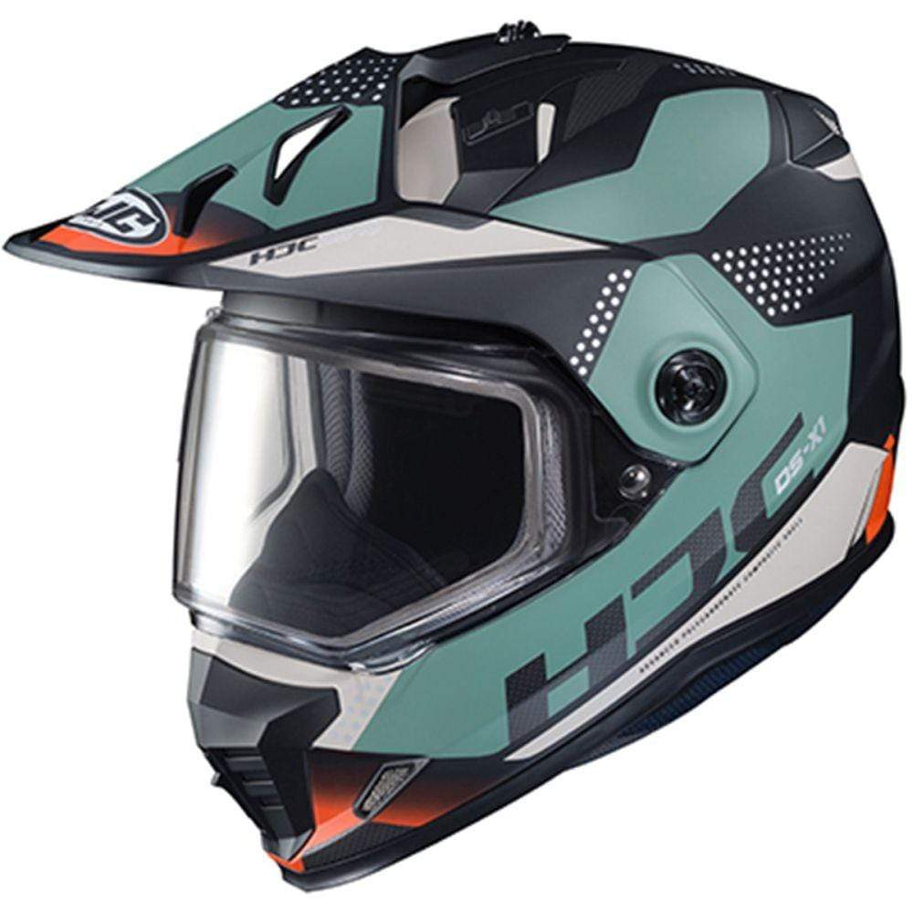 Orange HJC DS-X1 SN Tactic Modular Helmet