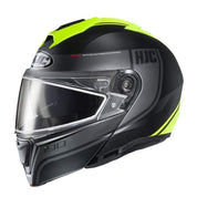 HJC Helmets XL / Hi-Viz Yellow/Black HJC i90 SN Davan Modular Snow Helmet Dual Lens Shield