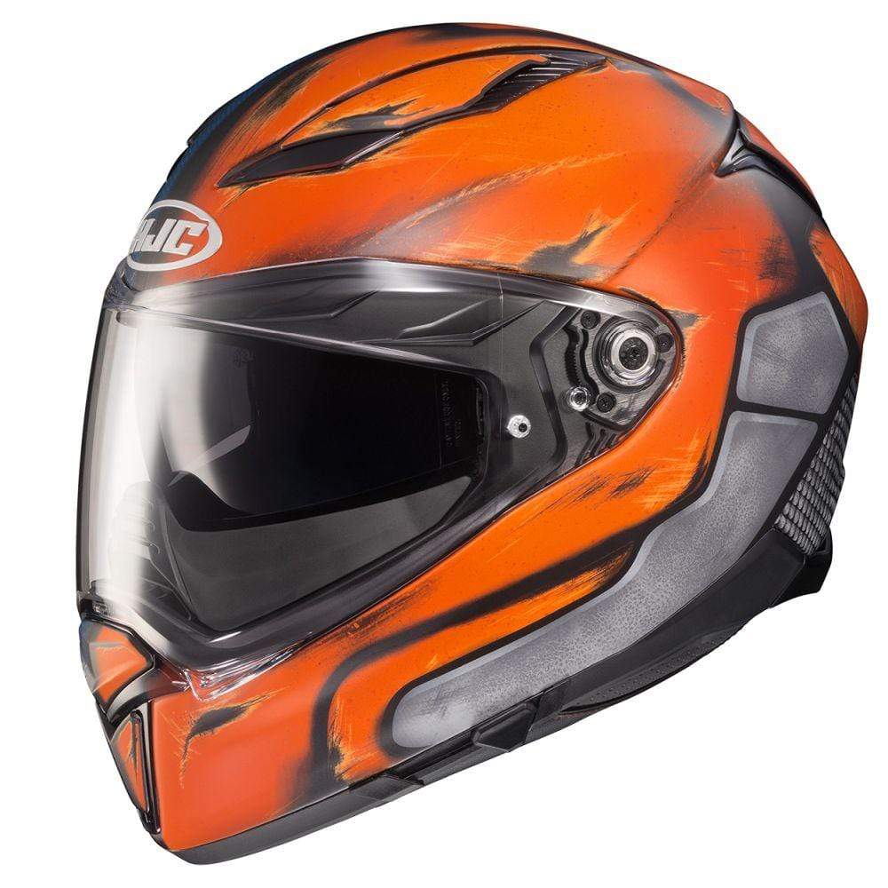 HJC Helmets XL / Orange/Blue HJC F70 Deathstroke Full-Face Street Helmet
