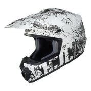 HJC Helmets XL / White/Gray HJC CS-MXII Creeper Full-Face Helmet