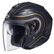 HJC Helmets XS / Black/Brown HJC IS-33 II Apus Open-Face Helmet