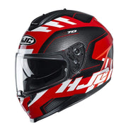 HJC Helmets XS / Black/Red HJC C70 Koro Full-Face Street Helmet